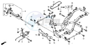 FES150A 125 S-WING drawing FRAME BODY (FES1253-5)(FES1503-5)