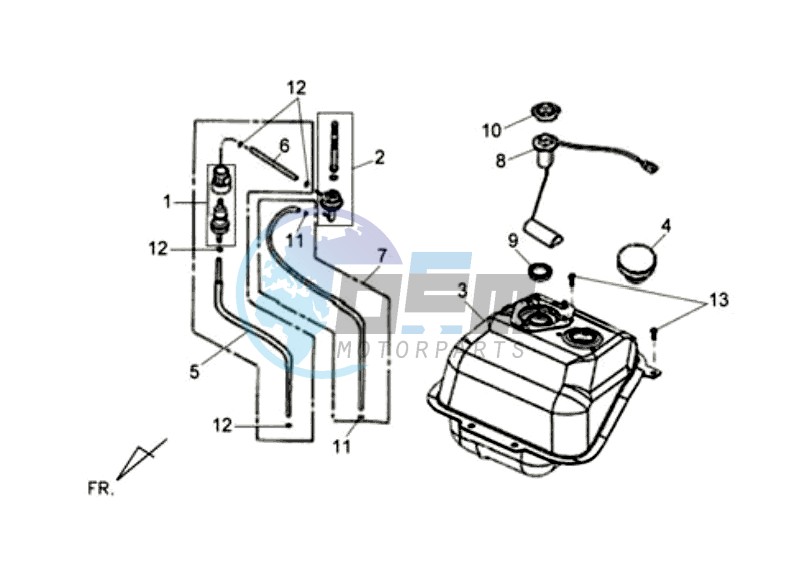 FUEL TANK - FUEL CUT