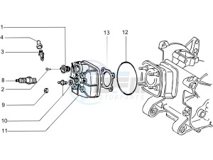 DNA 50 drawing Cilinder head unit - Valve