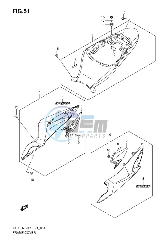 FRAME COVER L1 ( GLR )