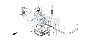 SH100 SCOOPY drawing OIL TANK