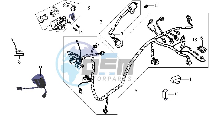 WIRING HARNASS - ELECTRONIC PARTS