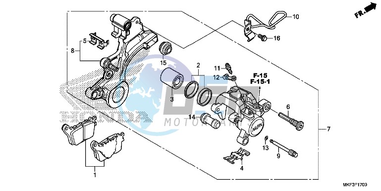 REAR BRAKE CALIPER