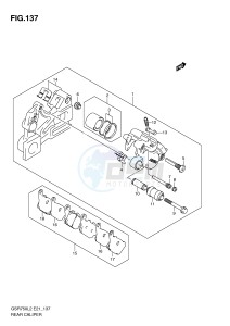 GSR750 (E21) drawing REAR CALIPER (GSR750AUEL2 E21)