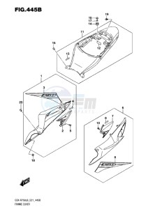 GSX-R750 drawing FRAME COVER L6 (AJP)