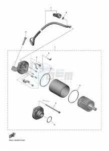 YZF1000 YZF-R1 (B3L1) drawing STARTING MOTOR