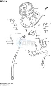 LS650 (E3-E28) SAVAGE drawing SPEEDOMETER (E28)