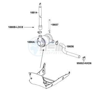 AGILITY 125cc drawing Air Cleaner Two