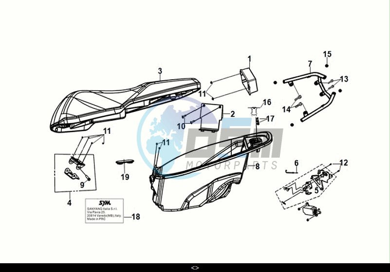 SEAT - REAR GRIP