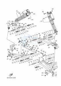 YXZ1000E YXZ1000R (B5J9) drawing FRONT SUSPENSION & WHEEL