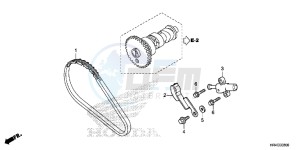 TRX500FE1H Europe Direct - (ED) drawing CAM CHAIN/TENSIONER