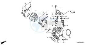 VT750CA9 Ireland - (EK / ST) drawing INTAKE MANIFOLD