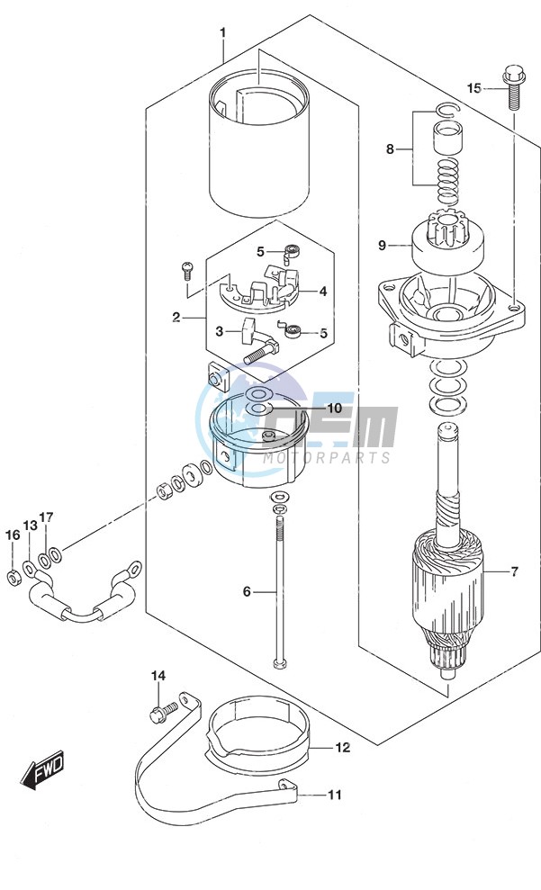 Starting Motor Non-Remote Control