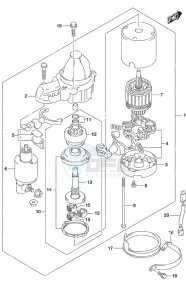 DF 300AP drawing Starting Motor