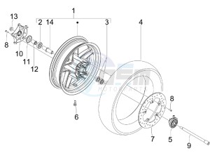 X7 125 ie Euro 3 drawing Front wheel