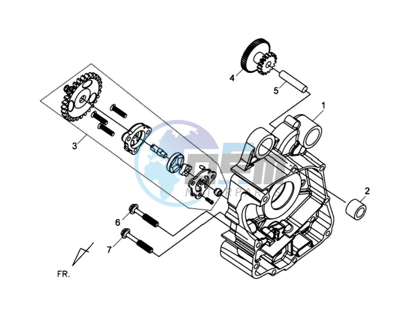 CRANKCASE RIGHT / START MOTOR