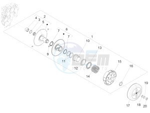 LIBERTY 125 IGET 4T 3V IE E4 ABS (EMEA) drawing Driven pulley