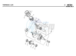 MRX-125-4T-YELLOW drawing PISTON - CRANKSHAFT