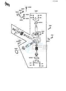 KE 175 D [KE175] (D4-D5) [KE175] drawing OIL PUMP -- 82-83 KE175-D4_D5- -