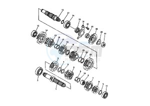 WR F 400 drawing TRANSMISSION