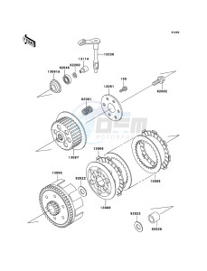 KX65 KX65-A6 EU drawing Clutch