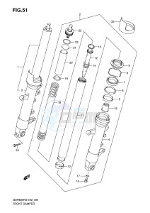 GSR600 (E2) drawing FRONT DAMPER (MODEL K6 K7)