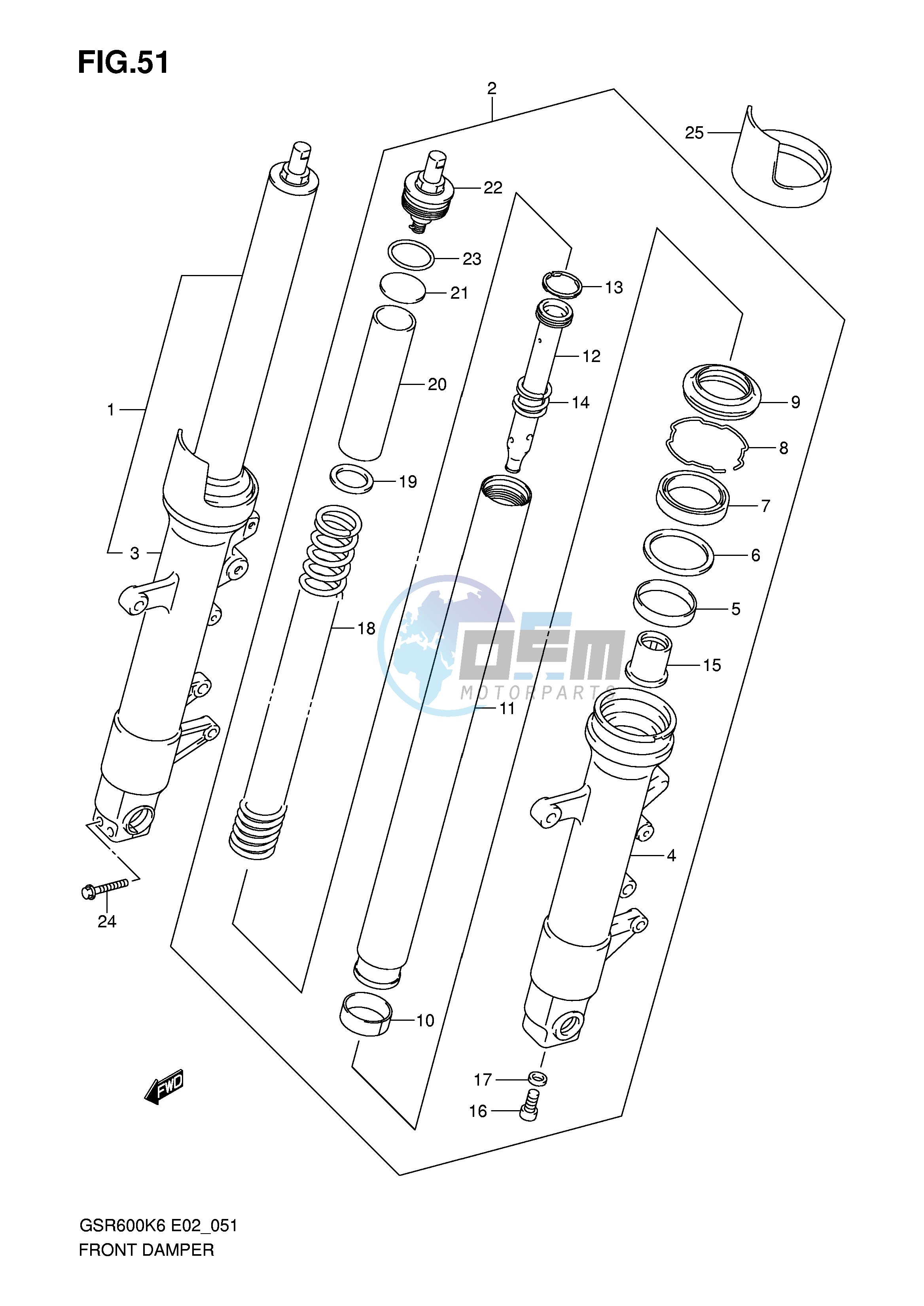 FRONT DAMPER (MODEL K6 K7)