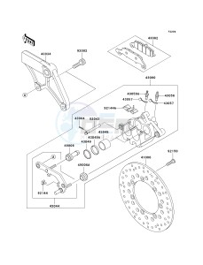 VN 800 E [VULCAN 800 DRIFTER] (E6F) E6F drawing REAR BRAKE