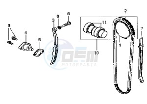 HUSKY - 125 cc drawing CAMSHAFT