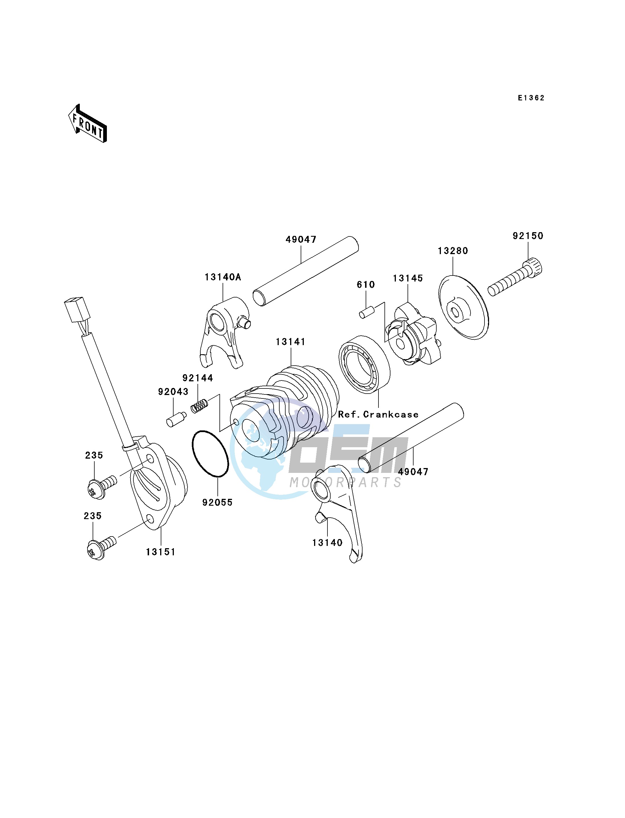 GEAR CHANGE DRUM_SHIFT FORK-- S- -