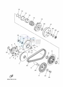 GPD125-A NMAX 125 (BAL7) drawing REAR BRAKE CALIPER