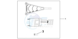 CBR1000RA9 France - (F / ABS CMF HRC MKH) drawing TANK BAG