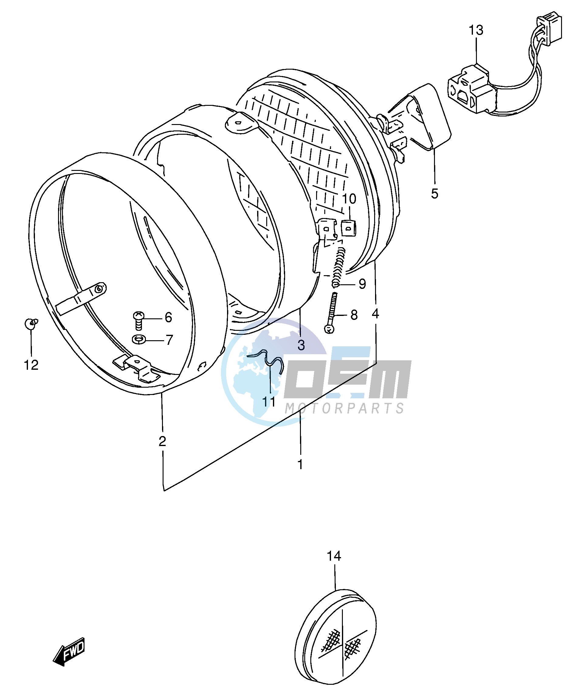 HEADLAMP (MODEL N R E30)