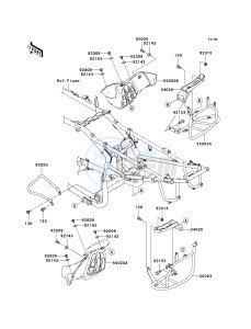 KSV 700 A [KFX 700] (A6F-A9F) A8F drawing FOOTRESTS