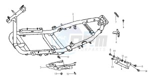 JET 50 BC ENGINE drawing FRAME