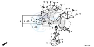 NC750XDE NC750XD Europe Direct - (ED) drawing CENTER COVER