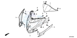 CB600FAC drawing COWL (2)