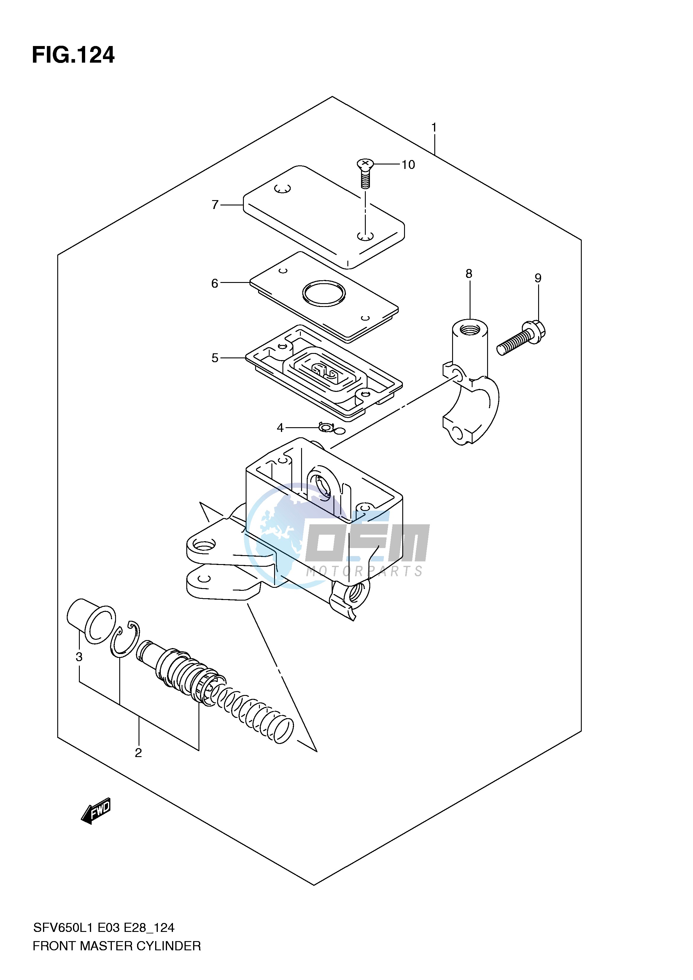 FRONT MASTER CYLINDER (SFV650L1 E33)