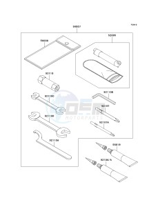 KVF 750 E [BRUTE FORCE 750 4X4I NRA OUTDOORS] (E8F-E9FA) E8FA drawing OWNERS TOOLS