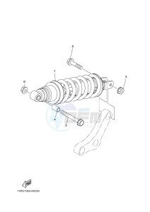 MT07 MT-07 700 (1WSH 1WSJ) drawing REAR SUSPENSION