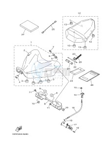 MT07A MT-07 ABS 700 (1XBE) drawing SEAT