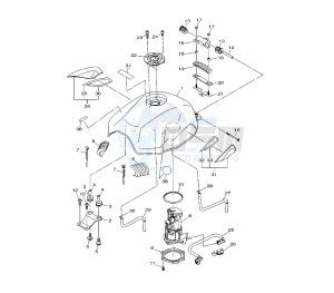 XJ6-NA ABS 600 drawing FUEL TANK