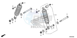 TRX500FA5H TRX500FA ED drawing REAR CUSHION