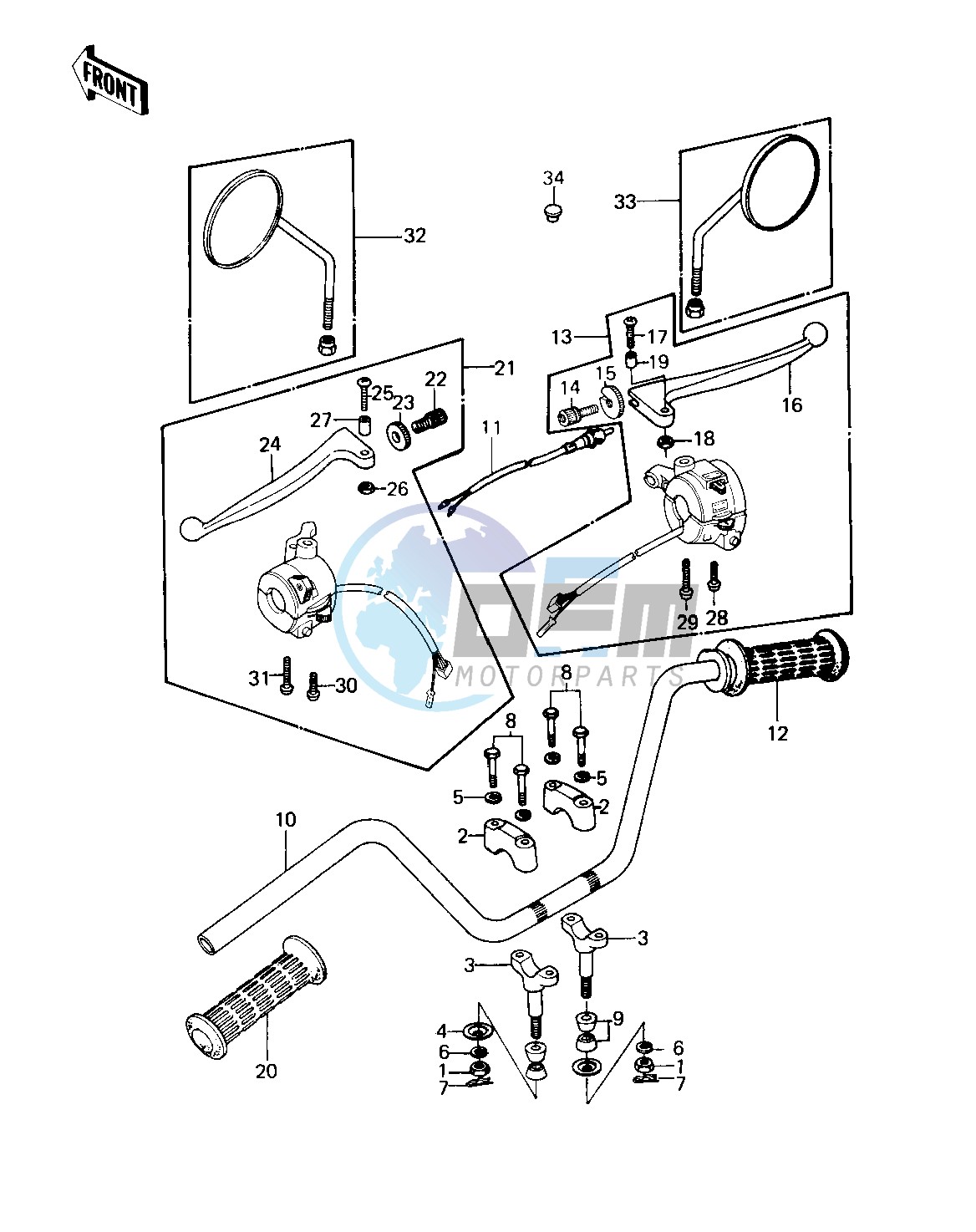 HANDLEBAR -- 80 D1- -