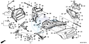 GL1800D GoldWing - GL1800-D UK - (E) drawing COWL (GL1800C/ D/ E/ F/ G)