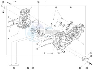 150 Sprint 4T 3V ie (EMEA) drawing Crankcase