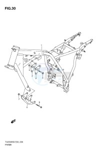 TU250X (E3) drawing FRAME