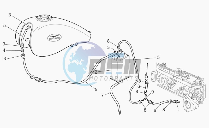 Fuel vapour recover system