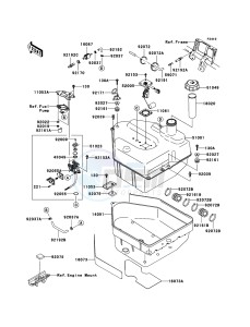 KVF750 4x4 KVF750-A1 EU GB drawing Fuel Tank