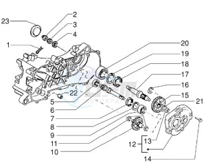 Zip 50 RST drawing Rear wheel shaft